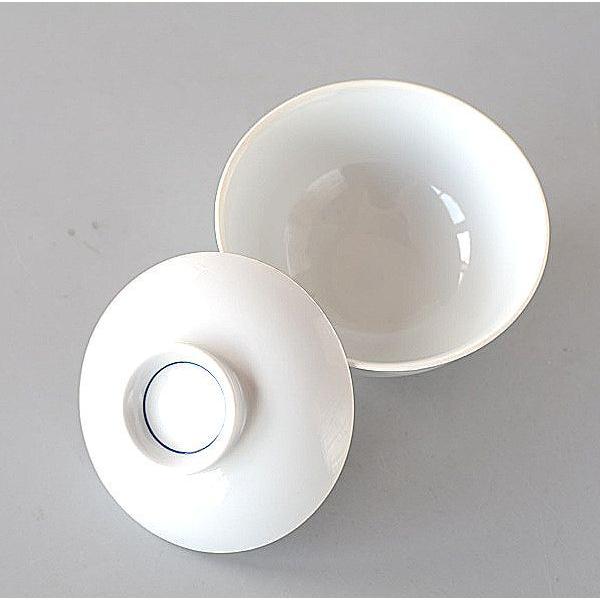 蓋つき碗 白 浅型 4個