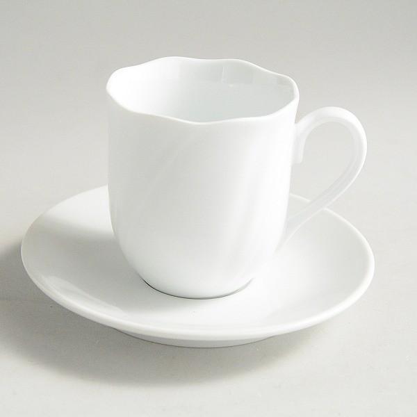 コーヒーカップ＆ソーサー 上品ウェーブ 1客