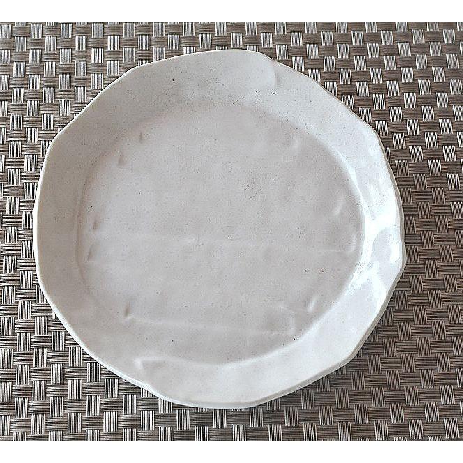 中皿 でこぼこ 白 4枚