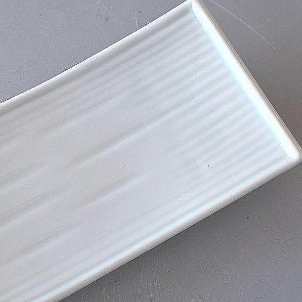 長角皿 4個セット 反り 青磁 料亭の器