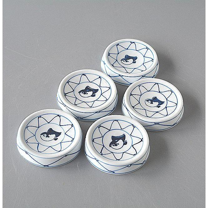 小皿 網目フグ 5個セット