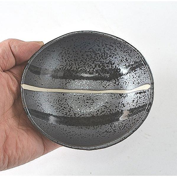 豆皿 小皿 3本ラインオーバル