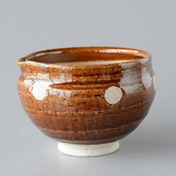 すり鉢マルホン茶飴釉白玉片口