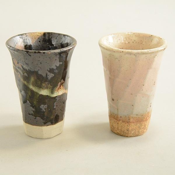 湯飲み 銘陶献上 手作り湯飲み 箱入り 2個セット