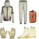 虫除けウェア 4点セット 男女兼用 虫よけパーカー 蚊よけ ネット 防蚊服 防虫ネット パーカー 防蚊パーカー 360°全方位防蚊 防蚊メッシュ パーカー ズボ...