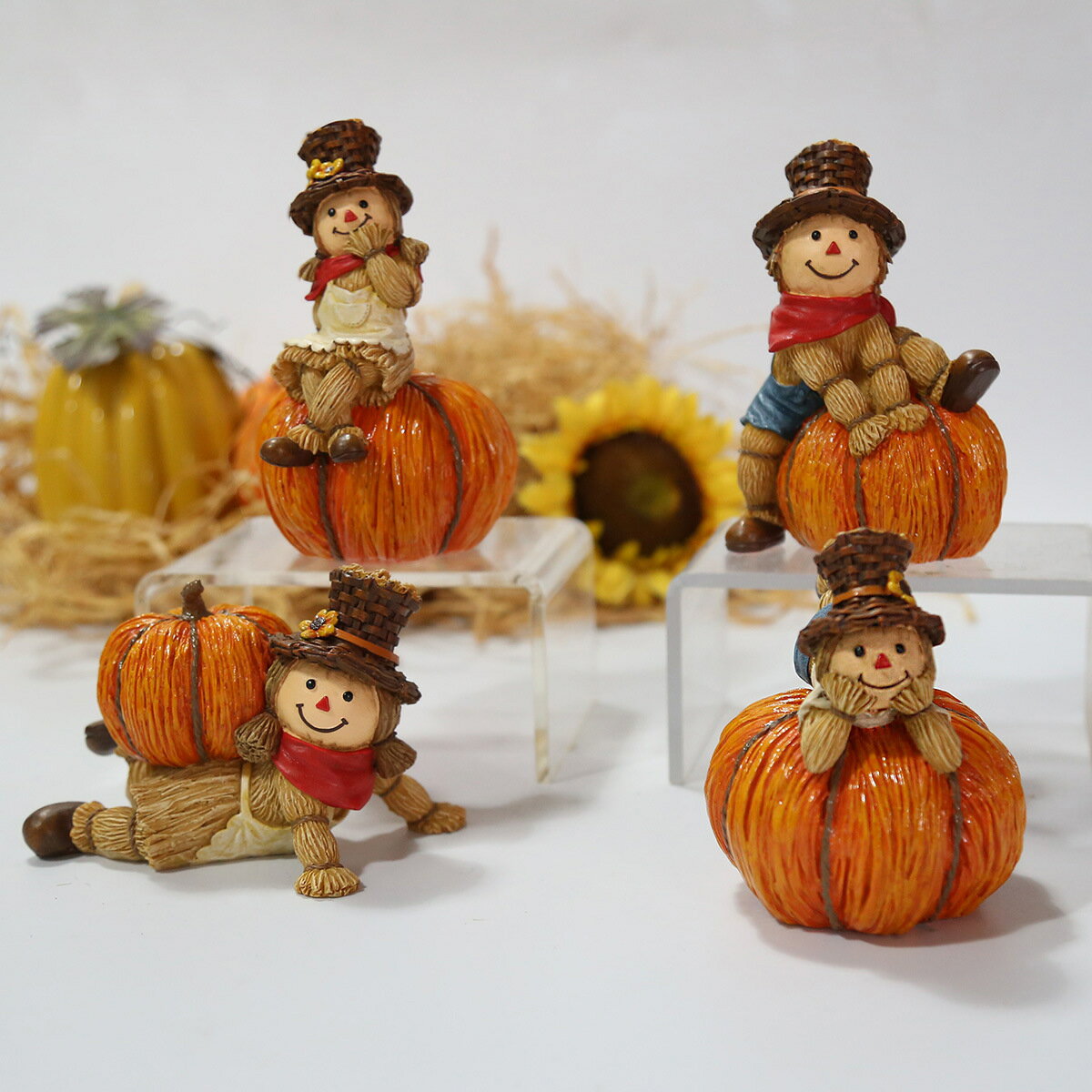 ハロウィン 置物 カボチャ飾り ハロウィンオーナメント 道具 ハロウィン装飾 リビングルーム装飾 ハロウィンテーマパーティー用