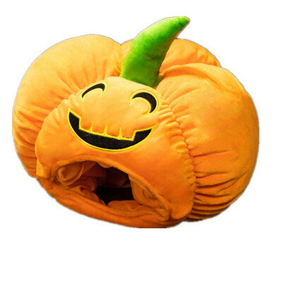 ハロウィン カボチャぐるみ帽子 カボチャ 仮装 ヘッドギア帽子 おもちゃ 写真小道具 パーティーコスチューム たべもの帽子 人気 プレゼント 2308