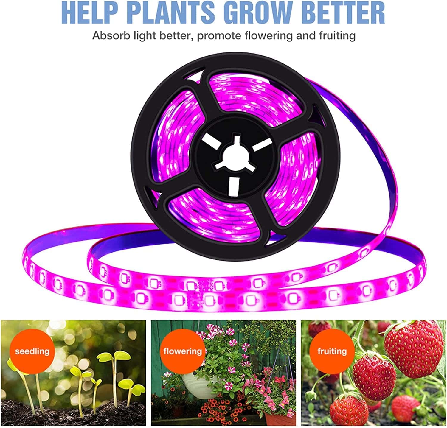 【ポイント10倍】植物成長ライト 防水LED USB 5V 花を育つ 物光合成 あらゆる種類の植物照明に適しています