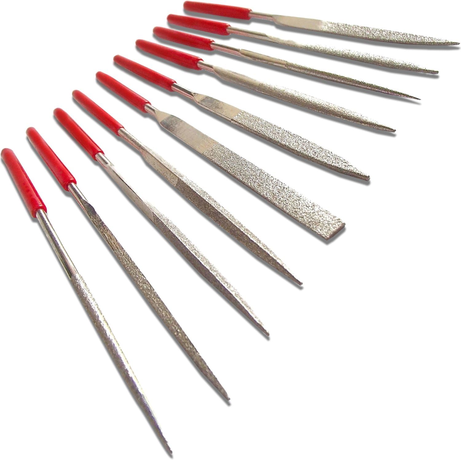 ダイヤモンドヤスリ 140mm×10本セット【ギターメンテナンス用】フレット・ナット・サドル・ブリッジ・..