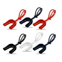 3個 ストラップ付きフットボールマウスガード ソフトプロフェッショナル 若者用マウスガードストラップ付きフットボールマウスピース ボクシング用スポーツマウスガー...