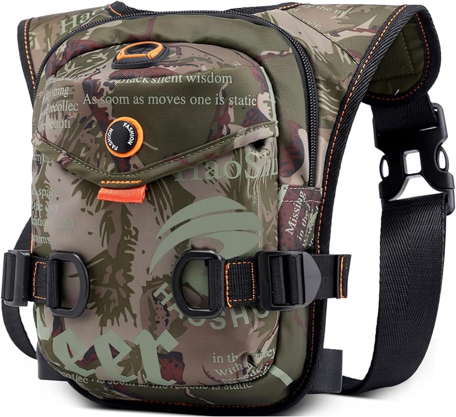 ホルスターバッグ 多機能 汎用 3WAY ミリタリー レッグバッグ イヤホン穴 サイクリング サバゲー ウェストバッグ バイク 太もも ショルダーバッグ