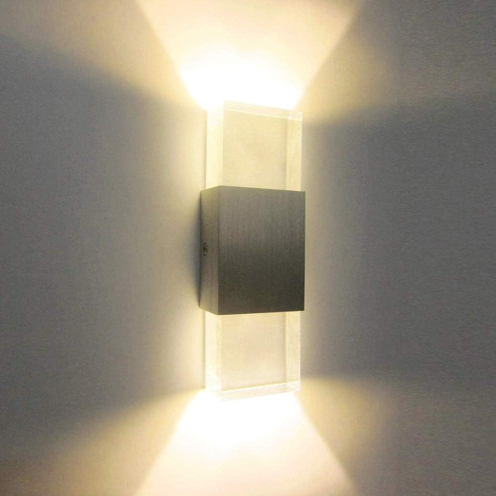 LED ブラケットライト led ウォールライト 玄関ライト 廊下灯 門柱灯 寝室 階段照明 壁掛け照明 ベッドサイドランプ 高輝度 省エネ 6W(ホワイト)