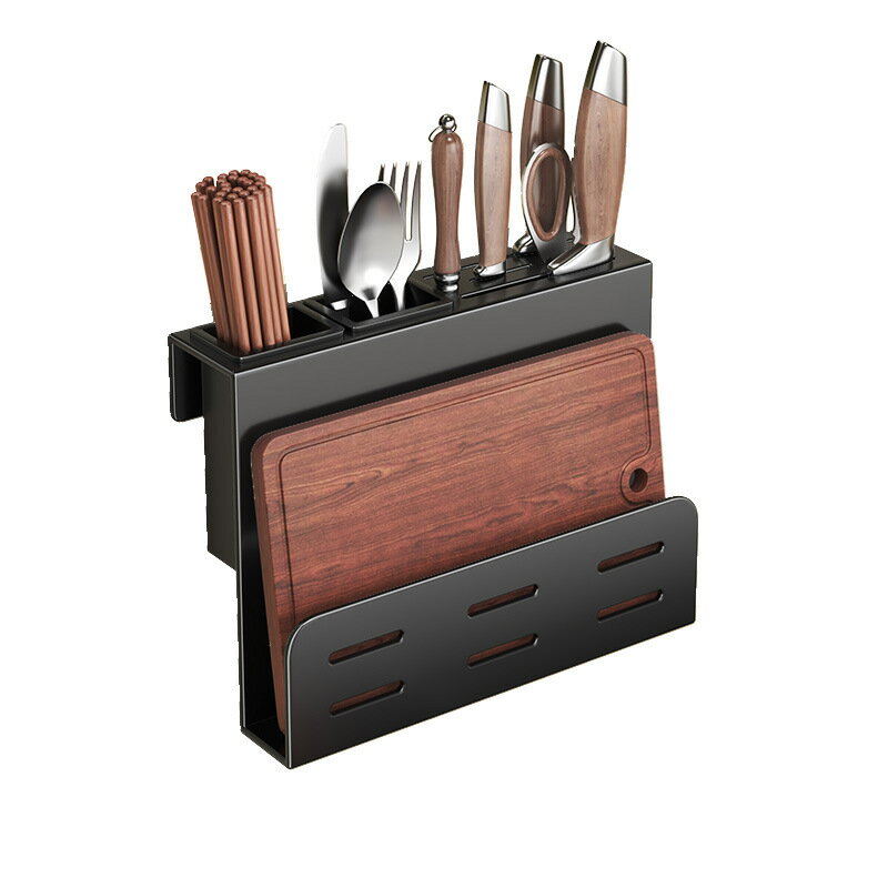 キッチン収納ラック 壁掛け式 シンプル 収納ケース 多用途 水切り ナイフ収納ラック キッチン用品 調理..