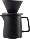 コーヒーサーバー コーヒーポット 陶器製 コーヒードリップ器具 フィルターカップ付き 使いやすい コーヒーセット コーヒー用品 おしゃれ プレゼント 家庭用 商...