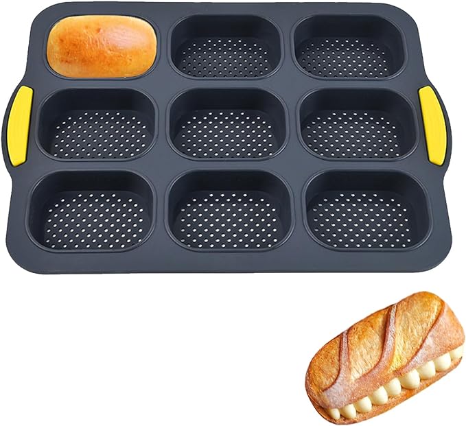 パン型 ホットドッグ型 ケーキ型 シリコン キッチン ツール モールド 楕円形 耐熱 マフィン型 通気性 ..