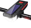 【ポイント10倍!】ソーラー 自転車 ライト USB充電式 高輝度 大容量 2000mAH 自転車ヘッドライト 3段階 防水 LED ヘッドライト リアライト付...