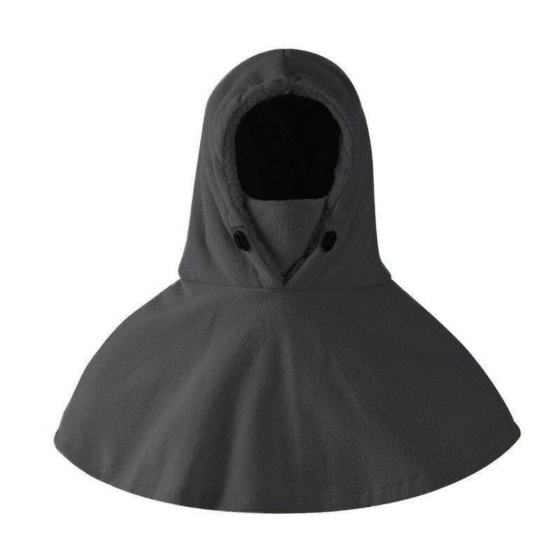 ヘッドギア、スカーフ、帽子、フェイスマスク、冬用防風防寒サイクリングマスク 肩パッドと防風性のある厚手の帽子が付いた暖かいヘッドギア帽子 男女兼用 調節可能な冬用ネックゲイター｜ご家族、ご友人、同僚へのプレゼントに最適な防風ネックゲイターです