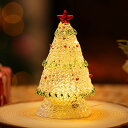 クリスマスツリー ミニクリスマスツリー 置物飾り 卓上クリスマスツリー 小型 11* 6cm クリスマス飾り 瑠璃製 クリスマスオブジェ LEDライト内蔵 ボタン電池式 部屋飾り インテリア 誕生日/入学/卒業/お祝い クリスマスプレゼント