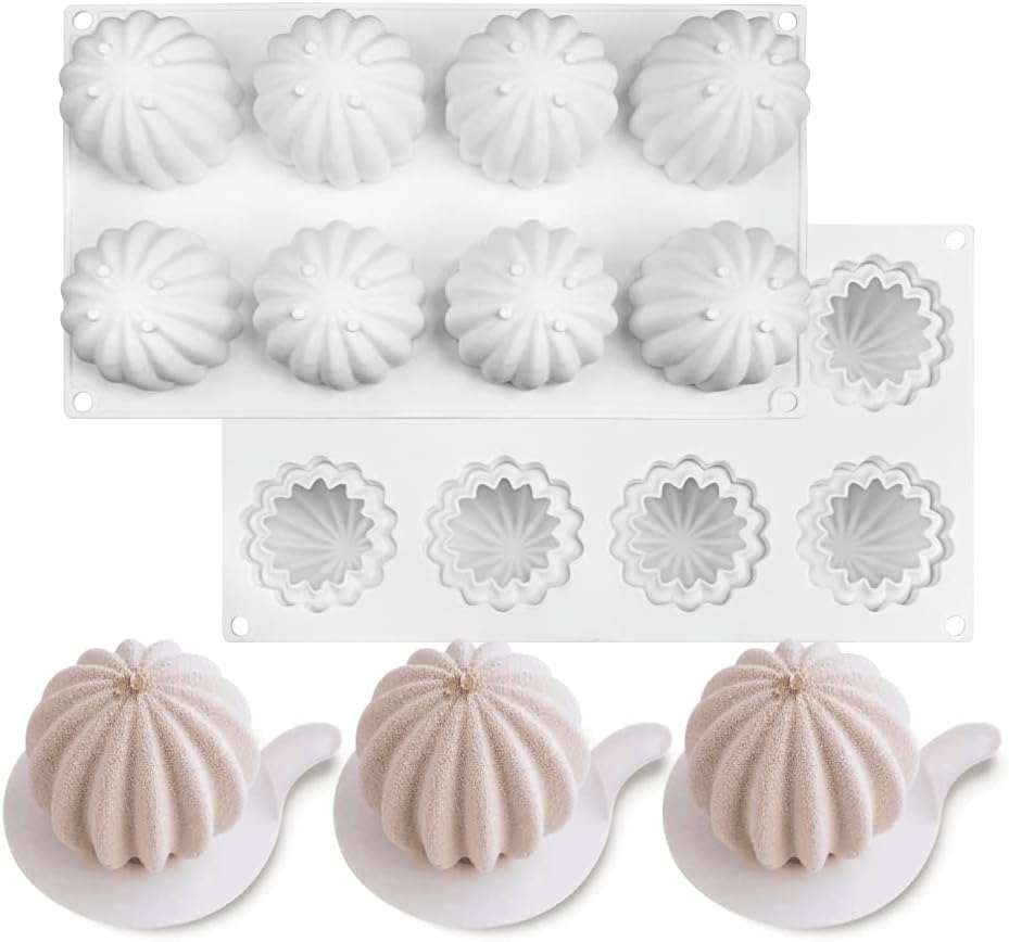 シリコンムースケーキ型 ベイク食品デザートムースDIYチョコレート石鹸キャンドル型 サボテン8穴 3個入り 合計24 穴