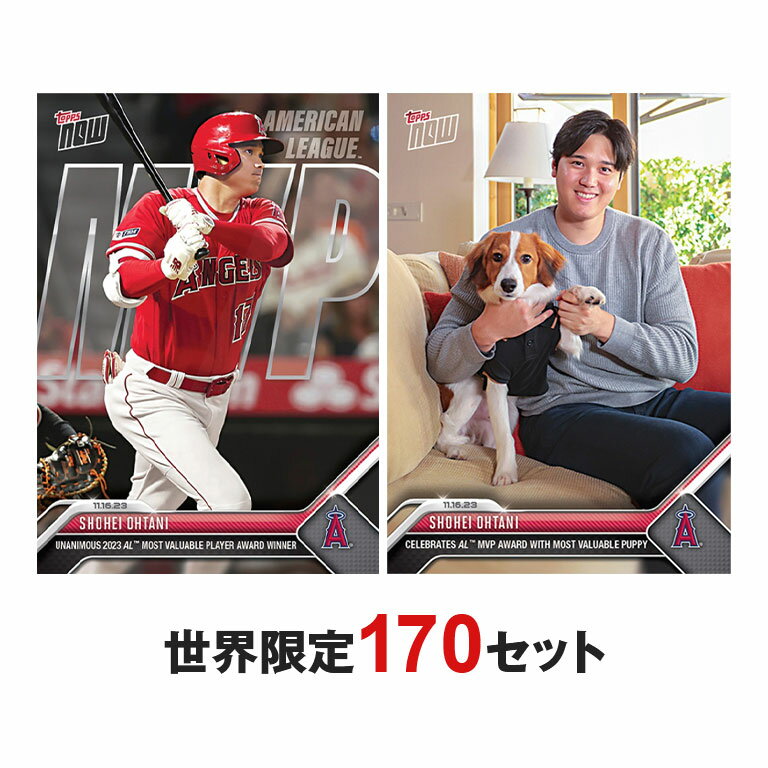 2023 ア・リーグMVP獲得 大谷翔平 トレーディングカード 2枚セット 大谷 翔平 おおたに しょうへい OHTANI SHOHEI トレカ コレクション MVP獲得 WBC 世界限定170 トップス社製 アクリルスタンド アクスタ 公式 メモラビリア スポーツ 野球 ベースボール デコピン ディコイ