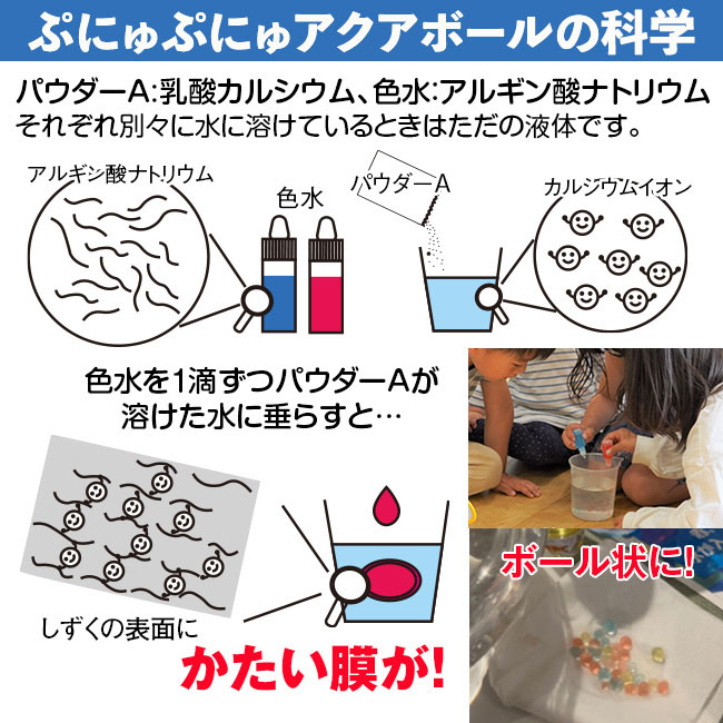 科学あそび 6点セット 3種×2 親子Smile 科学 サイエンス 変化 ぷにゅぷにゅアクアボール ねるねるねるバスボム 水で洗える光るクレヨン 日本製 親子 コミュニケーション 子供 子ども 心 成長 対象3〜6歳 遊び 学び 知育 玩具 おもちゃ ホビー 日常生活に取り込みやすい 3