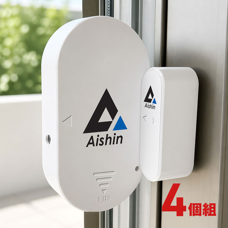 商品説明もしもの侵入、その瞬間に。最大約130dBで異常を知らせる。強盗や窃盗など、いつ起こるかわからない侵入犯罪。だからこそ、「何も起きないことを願う」だけではなく、万一に備えることが大切です。本品は、県警本部納入業者（地域防犯推進委員推奨）が開発。ドアや窓の「開放」と「衝撃」を検知し、最大約130dBの大音量で異常を知らせます。玄関や窓など気になる場所に分けて設置可能。3段階の音量調節やON/OFF機能も備え、日常に取り入れやすい設計です。大切な家族と財産を守るために、今できる具体的な防犯対策を。【 商品詳細 】●サイズ（約）／本体（親機）：65×34×16.5mm、スイッチ（子機）：36×10×14mm●重量（約）／本体：24g（電池含む）、スイッチ：10g●材質／ABS●仕様／検知方法：衝撃・開放検知、設置距離：約8〜15mm、音圧：最大約130dB、使用温度範囲：約-10〜45℃、電源：LR44×3個、電池寿命：約1年（※付属の電池はテスト用です）●セット内容／1セット：本体（親機）・スイッチ（子機）・LR44×3●生産国／中国※あくまで防犯商品ですので、必ずしも犯罪の発生を防ぐ保証をするものではありません。※非常に大きな音が出ます。聴力を傷つける原因となりますので耳の近くや乳幼児の近くなどで音を出さないでください。※本製品は、空巣・強盗・盗難被害を未然に防ぐことを保証するものではありません。万が一損害等が生じた場合、当社は一切の責任を負いかねますのでご了承ください。別売品・関連商品はこちらからAishin 強力防犯アラーム 2個組はこちら＞Aishin 強力防犯アラーム 4個組はこちら＞