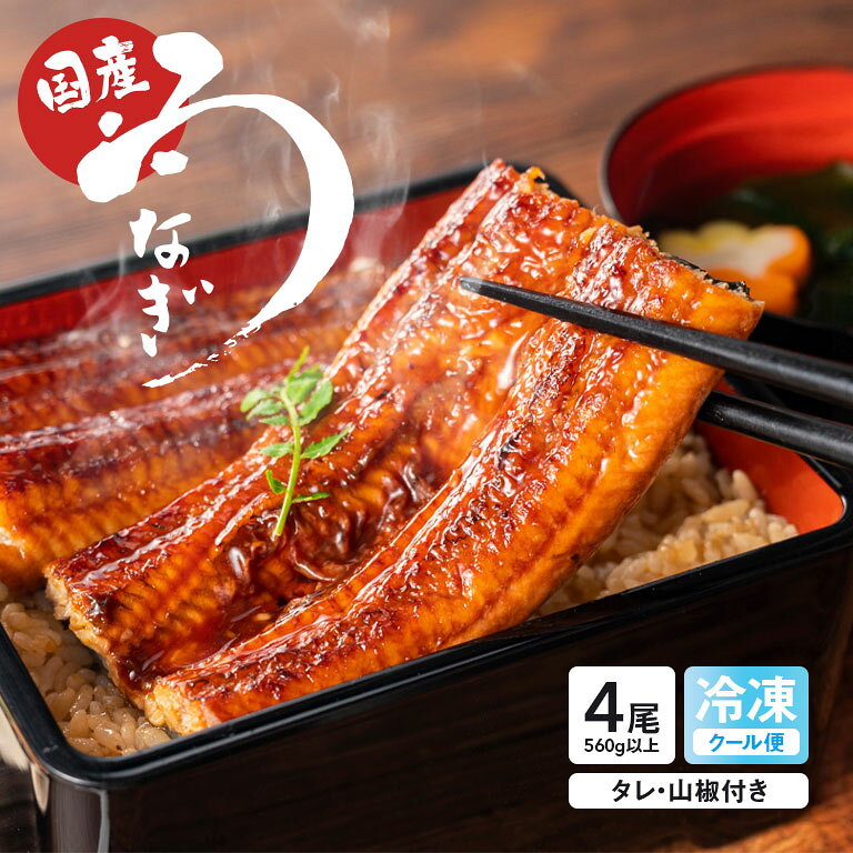 【直送】 福岡県産 うなぎ蒲焼 4尾セット 国産 うなぎ蒲焼き ギフト 贈答 お歳暮 お正月 グルメ 宝美養鰻場 無投薬養鰻 五島灘の塩 職人仕上げ 香ばしい 蒲焼 真空パック 冷凍 タレ 山椒付き ごちそう ご自宅用 贈り物 お中元 敬老の日 内祝い お祝い 鰻 土用の丑の日