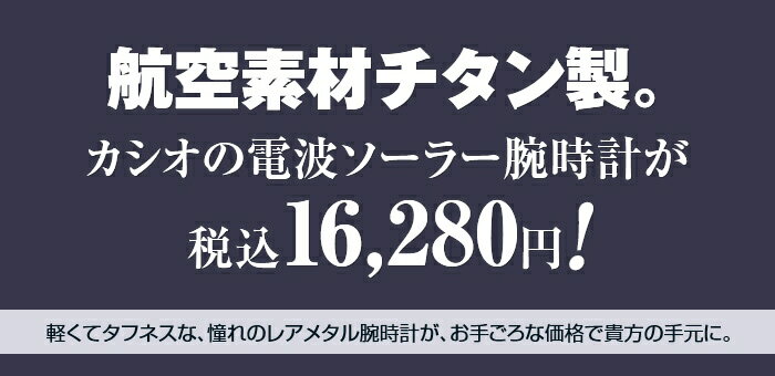 カシオ チタン 電波ソーラー 腕時計 通販限定モデル - ソーラー電波 電波腕時計 ソーラー 電波 タフソーラー メンズ ビジネス カジュアル シンプル アナログ 時計 防水 10気圧 軽量 ウェーブセプター ブランド CASIO WAVECEPTOR WVA-M640TD-2AJF お祝い ギフト プレゼント