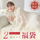 毛布 福袋 2025 福袋毛布 福袋2025 色お任せ・数量限定【毛布 2枚合わせ 2点入り】 新春福袋 2025年 福袋 HAPPY BAG 2025福袋 ブランケット シングル 毛布 シングル ひざ掛け 膝掛け 毛布セット 羽毛布団と重ね使い 薄手 もうふ 新年 クリスマス ギフト
