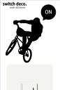 ウォールステッカースイッチデコ 自転車3 BMX ゆうパケット送料無料!