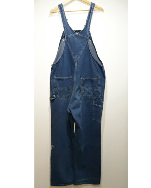 【中古】Carhartt カーハート 90年代デニムオーバーオール IDG サイズ表記欠損 ペンキ痕・ダメージ有