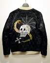 【中古】BOOTLEGGERS REUNION ブートレガーズリユニオン SOUVENIR JACKET SNAKE SKULL S SLVxBLK 糸引き有