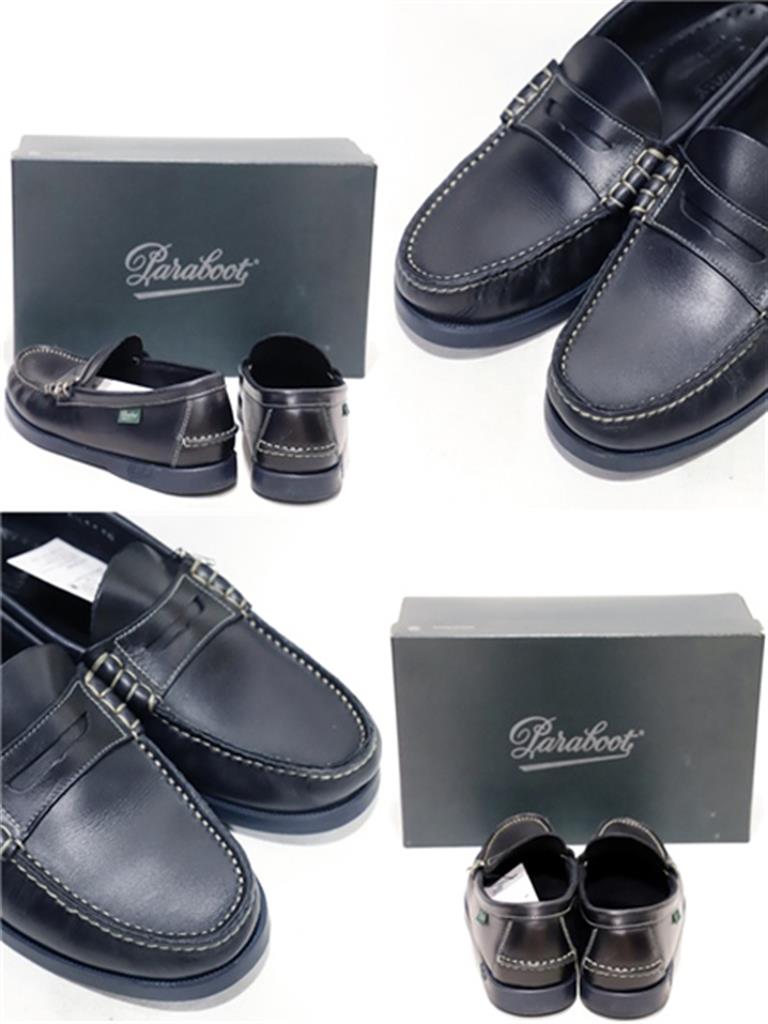 【中古】Paraboot パラブーツ CORAUX UK5.5 MARINE 093606
