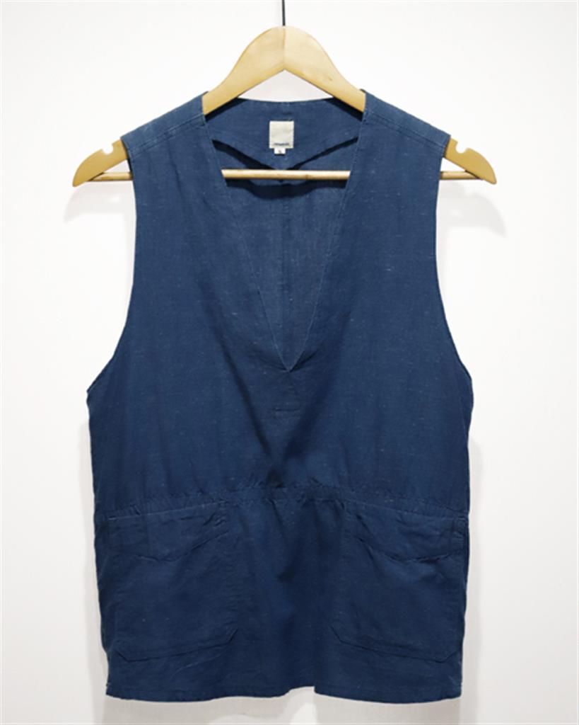 【中古】TATAMIZE タタミゼ P/O VEST S CHAMBRAY TATAMIZE-V06