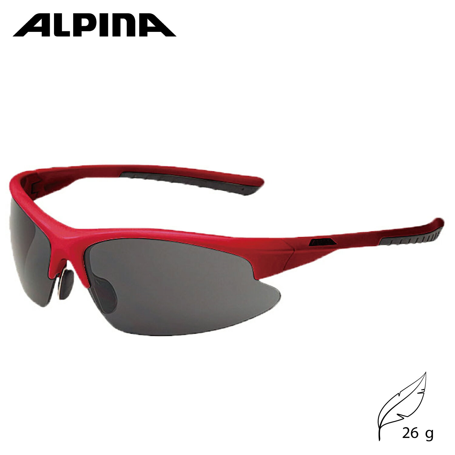 【スーパーSALE 30％OFF】ALPINA アルピナ スポーツ サングラス メンズ 大人 ミラーレンズ　DRIBS 2.0 レッドのサムネイル