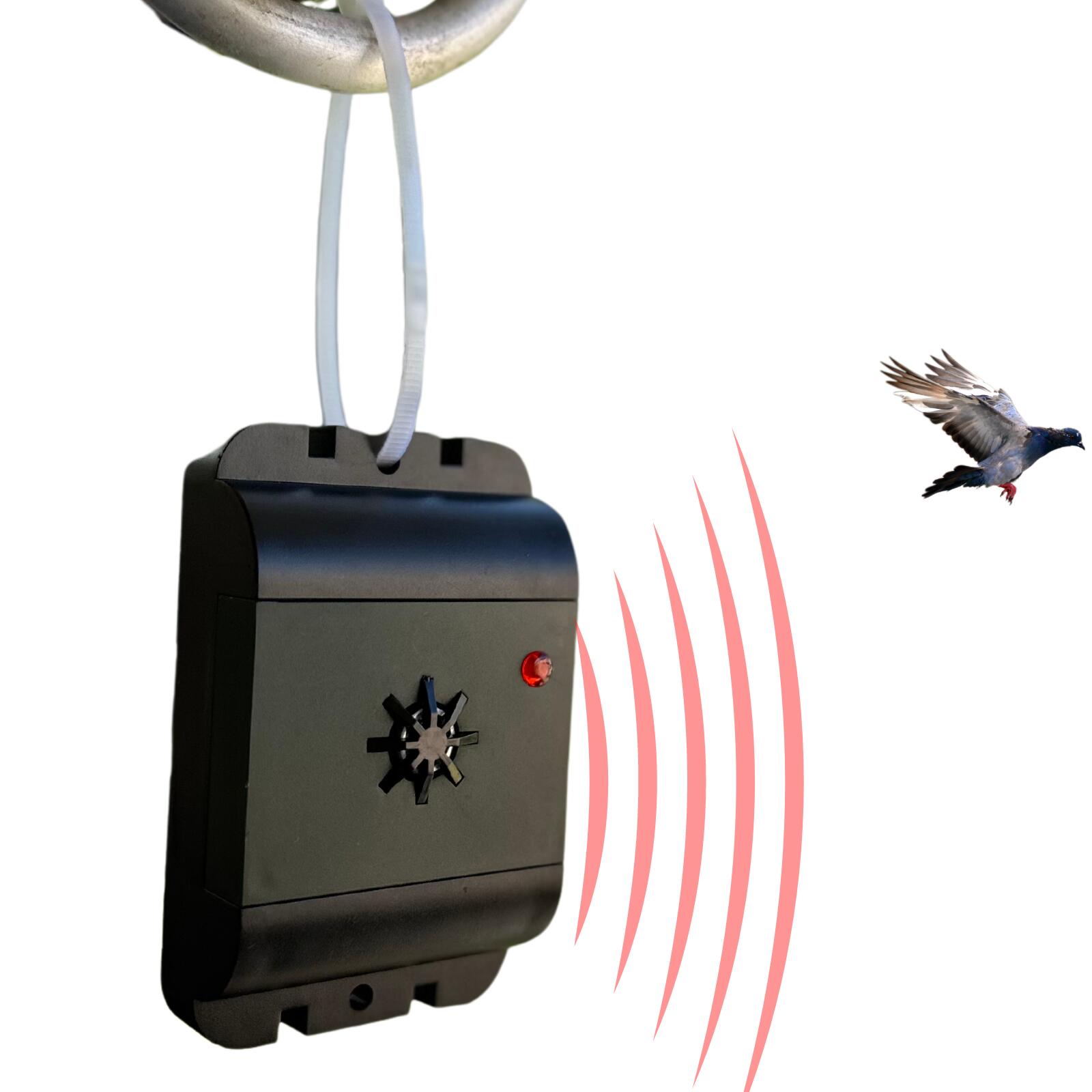 ISOTRONIC カラスよけ 鳩 鳥 防水 超音波撃退器 電池式でベランダなどどこでも設置 吊るせる 有効範囲40平方メートル 70628