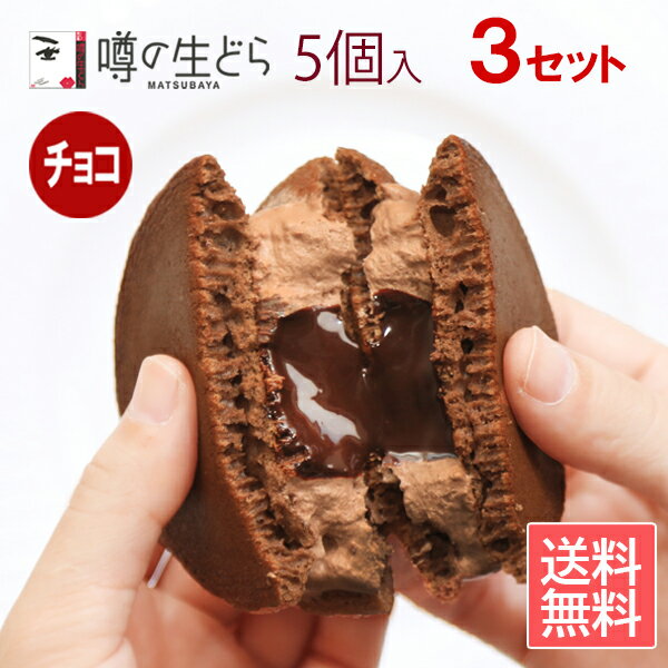 【噂の生どら(チョコ)5個セット 3箱】 どら焼き 生どら焼