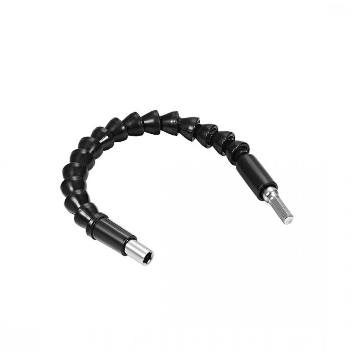 uxcell 柔軟 延長ドライバー ビットホルダー磁気 六角軸ねじドリル 接続チップフレックスシャフト 11.8..