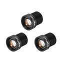 uxcell カメラレンズ CCTVカメラレンズ 広角 CCDカメラ用 焦点距離8 mm 3 MP F2.0 フォーマット8.5 mm 3個