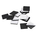 uxcell 家具パッド 30mm x 30mm正方形 厚さ3 mm 粘着フェルトパッド ブラック 28個