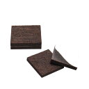 uxcell フェルトパッド 家具 フェルト パッド 正方形 傷防止 家具キャビネット用 ブラウン 45 x 45 x 5mm 4個入り
