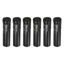 uxcell キャンドルソケットカバー 100 mmシャンデリアスリーブ 電球ライトベースホルダー ブラック 6個入り
