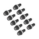 uxcell ねじ式キャップパネルマウント 5 x 20mmヒューズホルダー AC 125V / 15A 250V / 10A 10個