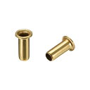 uxcell ホローカッパーリベット 銅中空リベット レザーリベット中空 グロメット回路基板 PCB 4mmx10mm 200個入り