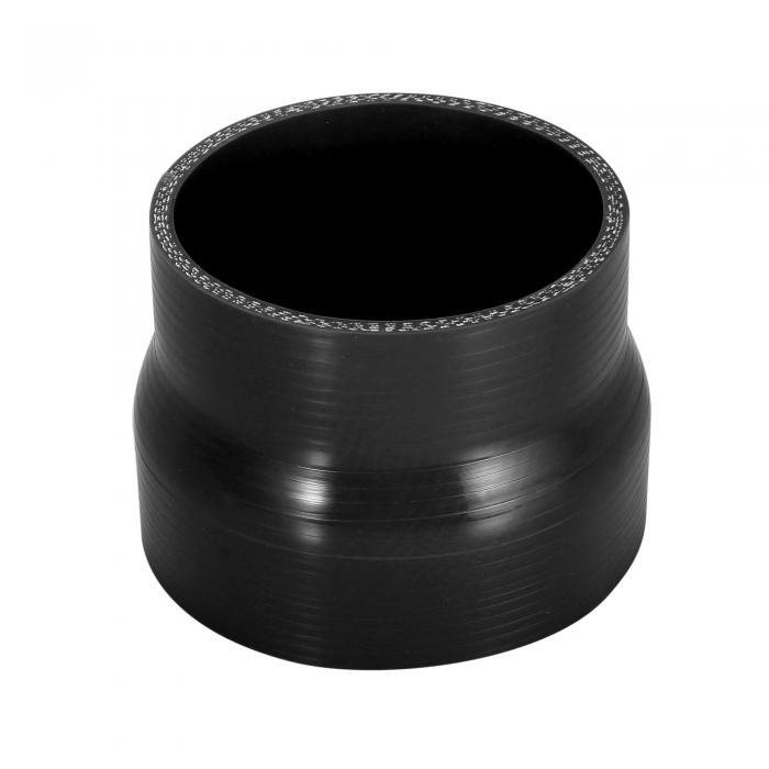 X AUTOHAUX シリコンホース 異径 異形シリコンホース ラジエーターホース インタークーラーホース 異形シリコンホース 内径 89-102 mm 長さ76mm 車用 ユニバーサル ブラック 1個入り