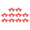 uxcell ラボジョイントクリップ プラスチッククランプ 取り付けクリップ ラボコネクタ 19/22 または 19/38ガラステーパージョイント用 レッド 1...