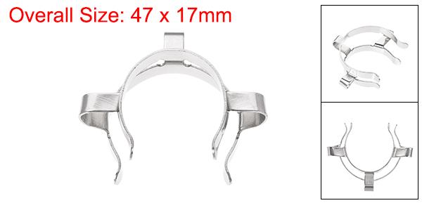 uxcell ジョイントクリップ ラボクランプ取り付けクリップ 29 / 32mm 29 / 42mmガラステーパージョイントラボコネクタ用 シルバートーン