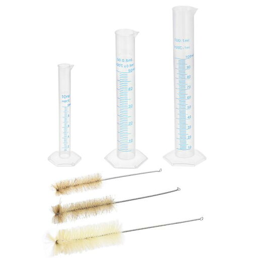 uxcell 測定カップ ブラシ プラスック製目盛りシリンダー 10ml 50ml 100ml測量シリンダー 実験室用 3サイズブラシ 6個セット uxcell 測定カップ ブラシ プラスック製目盛りシリンダー 10ml 50ml 100ml測量シリンダー 実験室用 3サイズブラシ 6個セット
