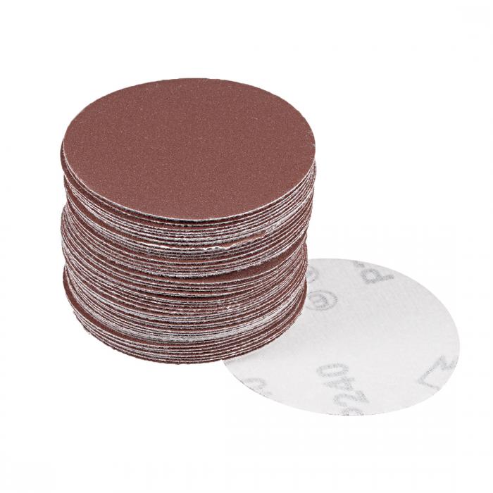 uxcell サンディングディスク 紙やすり サンドペーパー 外径75mm 240グリット 50枚入