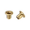 uxcell ホローカッパーリベット 銅中空リベット レザーリベット中空 グロメット回路基板 PCB 2.5mmx3mm 200個入り